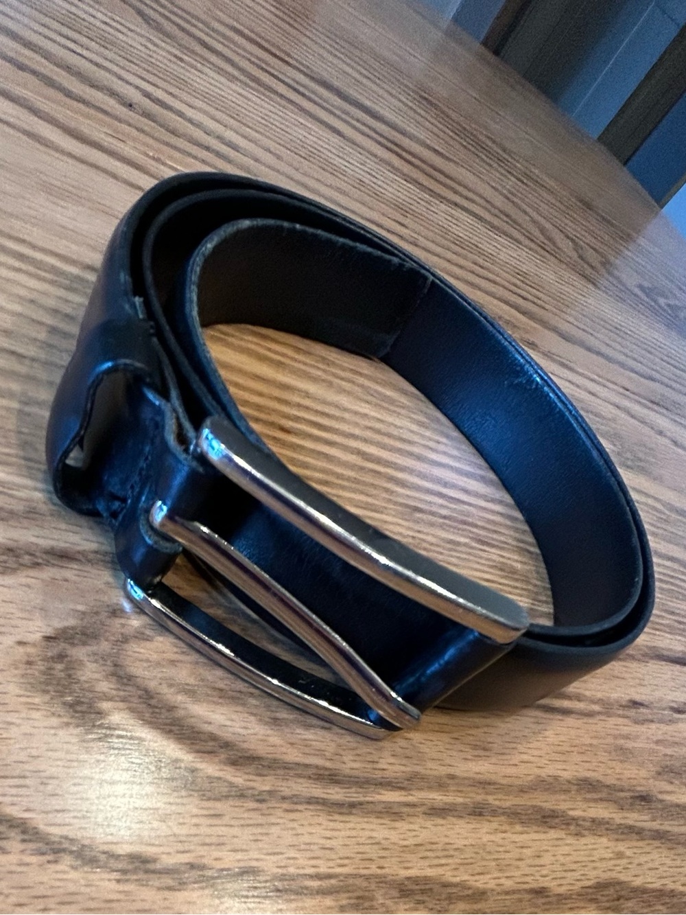 Banana Republic Black Leather Belt Size Large